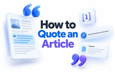 How to Quote an Article: A Complete Guide